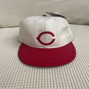 90’s Vintage American Needle MLB Cincinnati Reds Plain Logo Wool Fitted Hat NWT